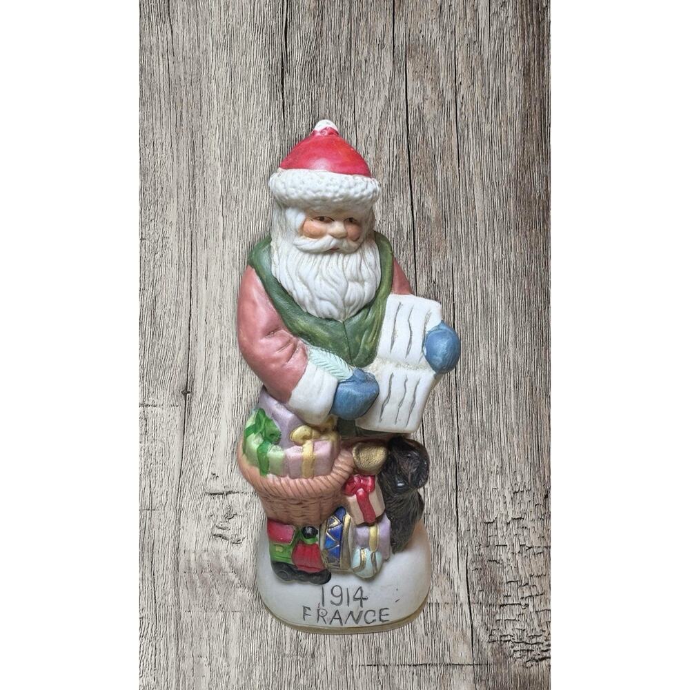 Vintage Old‎ World hand painted Santa's porcelain 1914 France